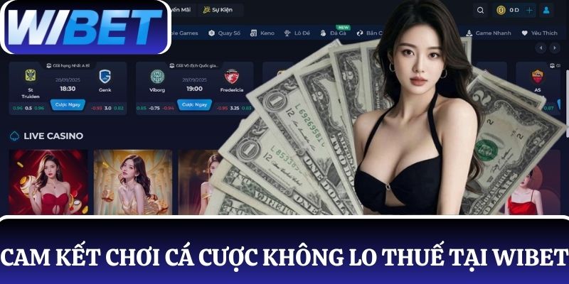 Cam kết cá cược thả ga không lo thuế khi tham gia nhà cái WIBET